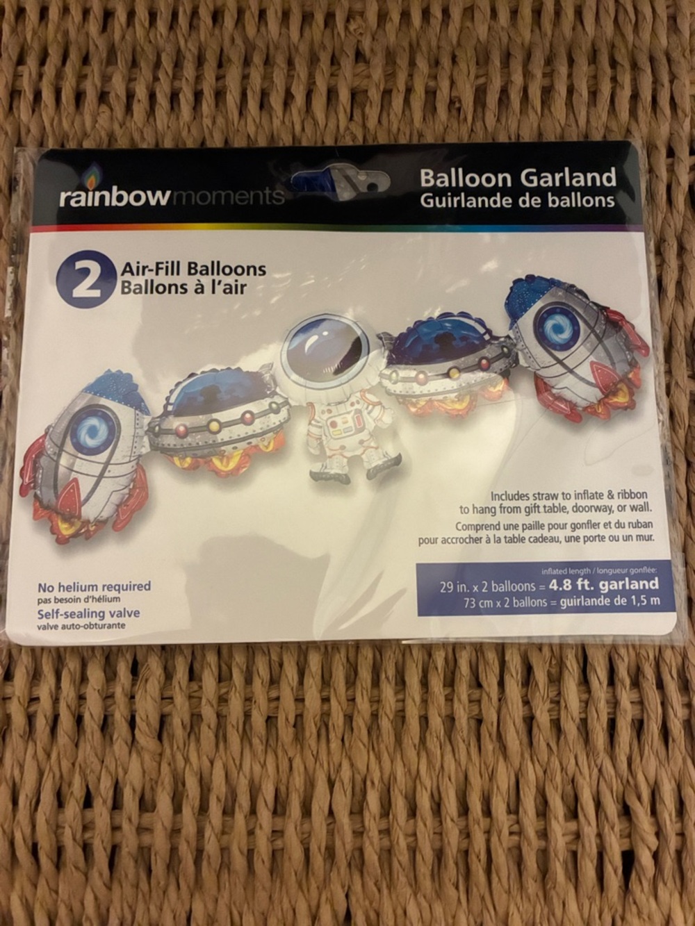 Space Rocket and Astronaut Balloon Garland